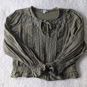 American Eagle Green Blouse